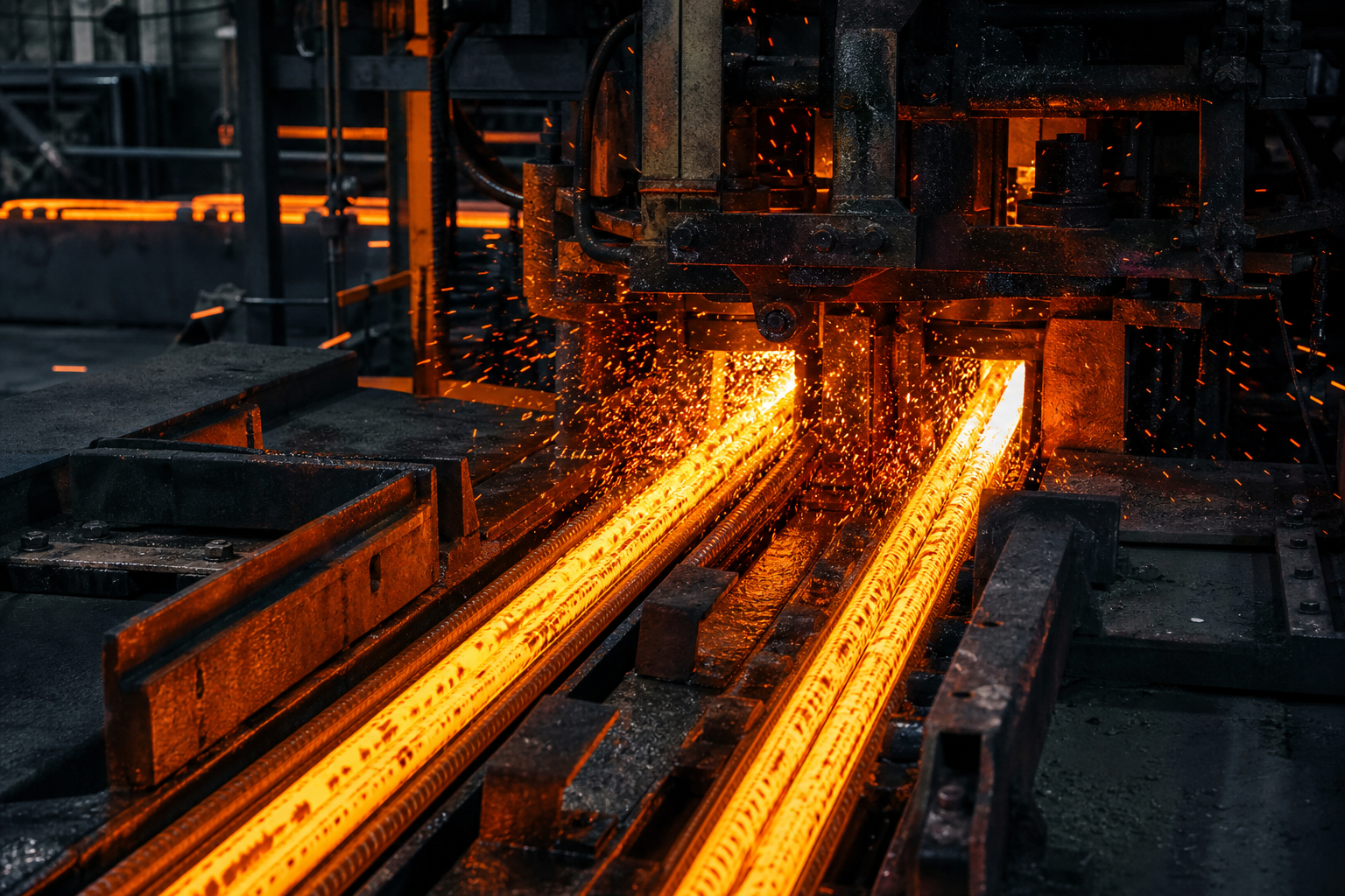 Steel manufacturing and TMT production